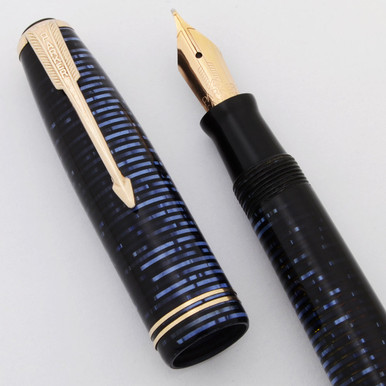 Parker Vacumatic Junior Fountain Pen (Canada 1951) - Azure Blue