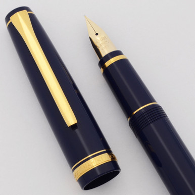 ナミキ ファルコン（Namiki Falcon）万年筆 SM 14K Namiki Falcon Fountain Pen (1998) - Blue w Gold Trim, Flexible SF