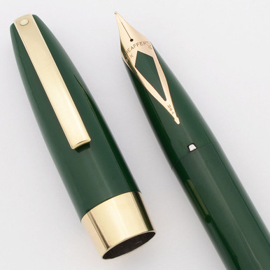 AU83　SHEAFFER PFM　萬年筆　14K Sheaffer PFM III Fountain Pen (1960s) - Green with Gold Trim