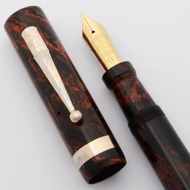 Mabie Todd Swan Oversize #8 Eternal Self-Filler (1920s) - Red