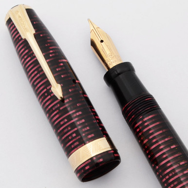 Parker Vacumatic Major Fountain Pen (1953, Canada) - Burgundy