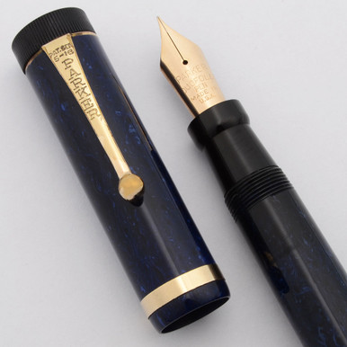 Parker Duofold Senior Fountain Pen (1920s) - Lapis (Early Blue on