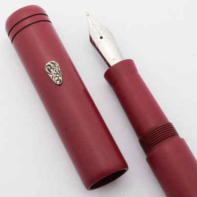 PSP Ranga Ebonite Monterey Fountain Pen - Sterling Roll-Stop