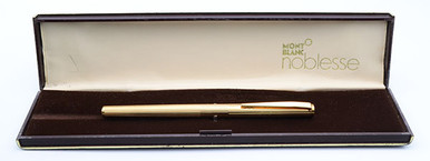 Montblanc Noblesse Slimline Fountain Pen - Gold Plated Lined, C/C