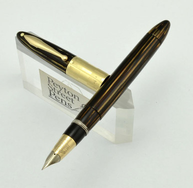 洋楽 Sha Slim Streight From Da Pen Sheaffer Lifetime Triumph 1250 - Brown Striated w Wide Cap Band