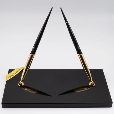 Vintage Sheaffer Desk Set Snorkel Fountain Pen & Holder. 14K