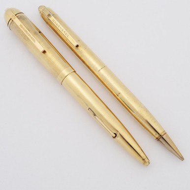 Eversharp Skyline Fountain Pen Set (1940s) - Gold Filled Lines
