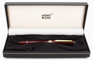 Mont Blanc クラシック　ボルドー　14k 585 Buy Montblanc classic burgundy fountain pen 14K solid gold M