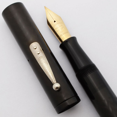 Waterman 58 Oversize Fountain Pen - Black Chased Hard Rubber