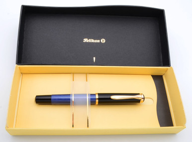 Pelikan M400 Fountain Pen Old Style (1995-7) - Blue Striped, 14k