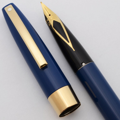 Sheaffer Triumph Imperial #2557 Fountain Pen - Blue, Gold Trim