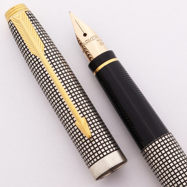 PARKER 万年筆 STERLING SILVER France Vintage Parker Pen Made In France Fountain Pen Stainless | eBay