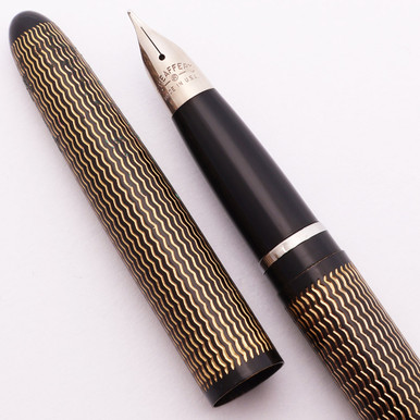 シェーファー　万年筆　Lady Sheaffer Skripsert III ls_black_finewavylines_1__4935