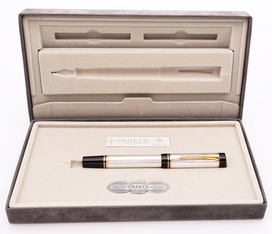 Parker Duofold Centennial Fountain Pen (1992) - Sterling Silver