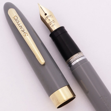 Sheaffer Snorkel Special (1955-9) - Grey, Fine 14k Nib (Excellent
