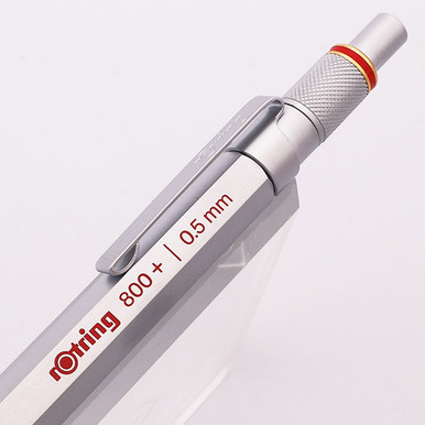 Rotring 800 Plus Mechanical Pencil - Silver w Gold Accents, 0.5mm