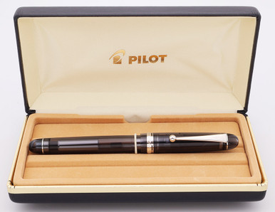 Pilot Custom 74 Fountain Pen (2010) - Clear Smoke, Rhodium Trim, C