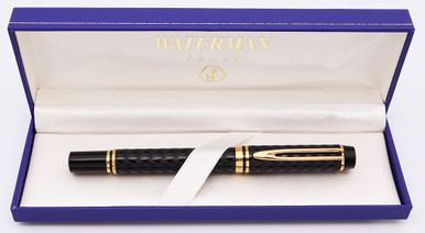 Waterman Le Man 100 Opera Fountain Pen (1980s) - Chased Black, C/C