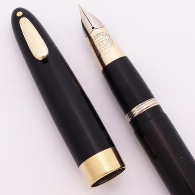 SHEAFFER 万年筆 triumph 550 14K F ブルーGT Sheaffer Triumph 550 Black GT Fountain Pen - 14K Medium Nib