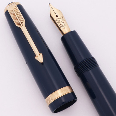 Parker Duofold UK (1951) - New Standard, Blue, Aerometric, Medium