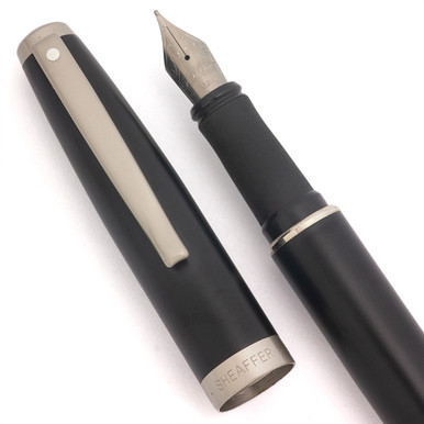 未使用ビンテージインクPelikan・Mont Blanc ・Sheaffer C1929 SHEAFFER WHITE DOT SENIOR FLAT TOP JET BLACK FOUNTAIN
