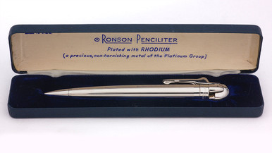 RONSON Penciliter ペンシル&ライター　ヴィンテージ pencillighter_rhodium_boxed_5_