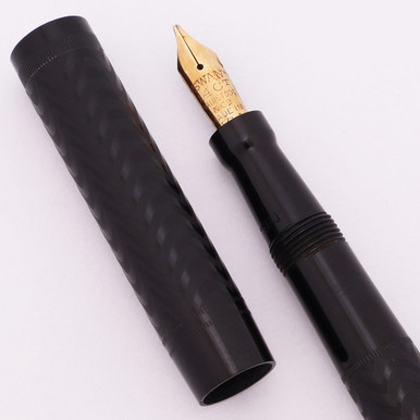 Mabie Todd Swan SF 100C Fountain Pen - BCHR, Flexible Broad Stub