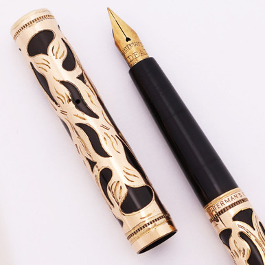 Waterman 0512 1/2 Fountain Pen (1920s) - Rose Gold Fill Trefoil