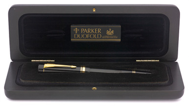 PARKER ボールペン DUOFOLD ブラックGT 1990 Parker Duofold Centennial Fountain Pen (1990) - Black w GT, C/C