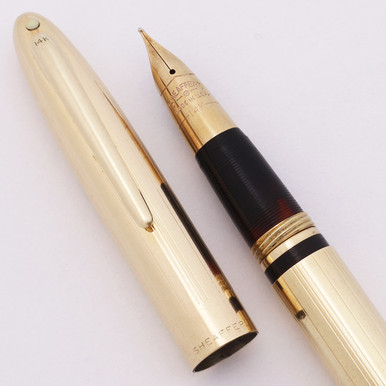 ◆SHEAFFER 万年筆 triumph　550　14k◆ Sheaffer Triumph 550 Black GT Fountain Pen - 14K Medium Nib