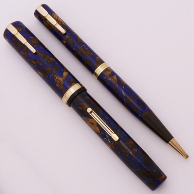 Waterman Lady Patricia Fountain Pen Pencil Set - Turquoise, Flex