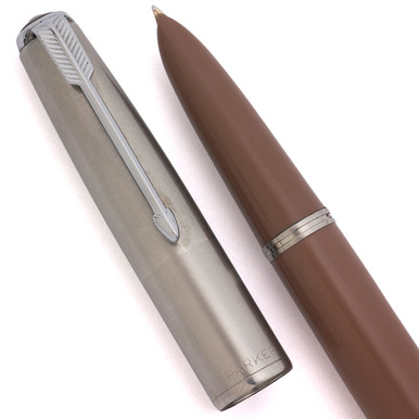 Parker 51 Aerometric (1948) - Cocoa w Lustraloy Cap, Arrow Clip