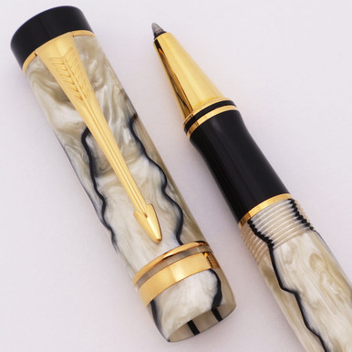 Parker Duofold International Rollerball Mark I (1994) - Pearl and