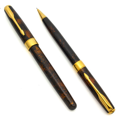 Parker Sonnet I Fountain Pen and Pencil Set (1993) - Chinese Laque