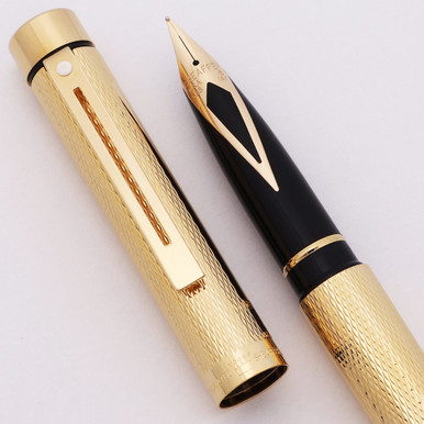 Sheaffer TARGA 1009 Fountain Pen - Gold Barleycorn, Medium 14k Nib