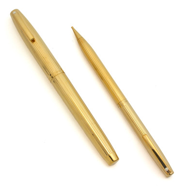 Sheaffer Imperial 797 Fountain Pen & Pencil Set - Lined Gold