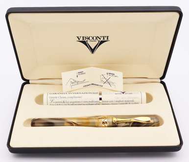 Visconti Midnight Voyager Fountain Pen (1999) - Honey Almond