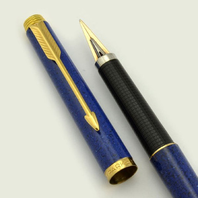 Parker 180 Fountain Pen - Lapis Blue, Medium (Excellent) - Peyton