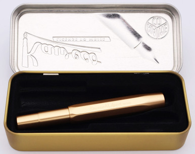 Kaweco AL Sport LE Fountain Pen - Golden Espresso, Medium Nib
