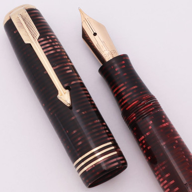 筆記具 PARKER Vacumatic pencil 1930s 1.18 red Parker Vacumatic Standard Fountain Pen (1930s) - Burgundy Pearl w