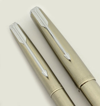 Parker 61 Flighter Fountain Pen and Pencil - USA, Fine Nib (Excellent ...