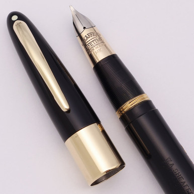 Sheaffer Triumph Autograph Fountain Pen (1940s) - Black w GT