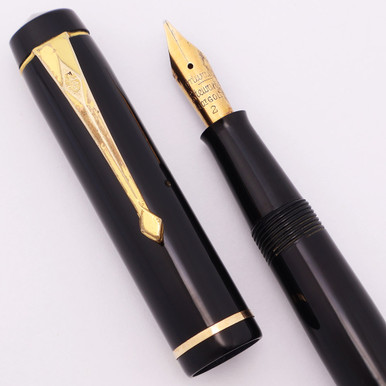 Conway Stewart 　Antique美品 Conway Stewart 759 (1930s) - Black w GT, Lever Filler, Medium Semi