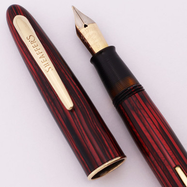 Sheaffer Craftsman 500 (1940s) - Carmine w GT, Lever Filler, Fine
