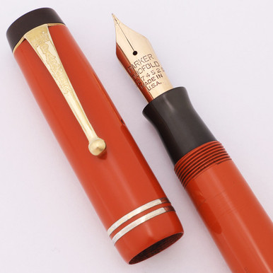 1929年版PARKER Duofold Senior Orange 万年筆 Parker Duofold Senior Fountain Pen Set (1920s) - Orange, Single