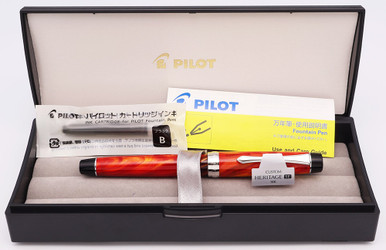 Pilot Namiki Custom Heritage SE Fountain Pen - Marble Orange, C/C