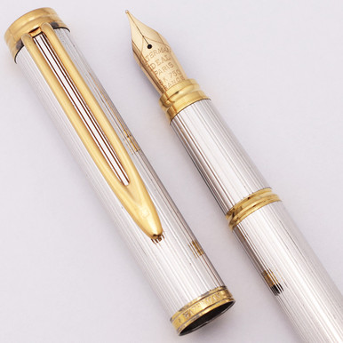 WATERMAN 万年筆　ストライプ ゴールド×シルバー　ジェントルマン gentleman_fine_sterling_1__745