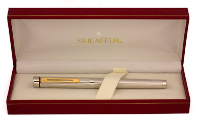 Sheaffer Targa 1010x Fountain Pen (1980s) - Silverplated Diamond