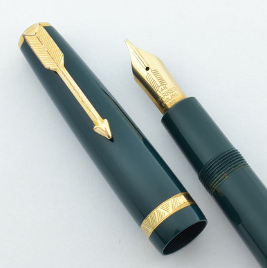 Parker Duofold UK - Maxima Oversize, Green, Aerometric, Medium