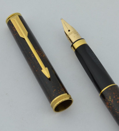 Parker 75 Premier Fountain Pen - Chinese Lacque Gold Speckles